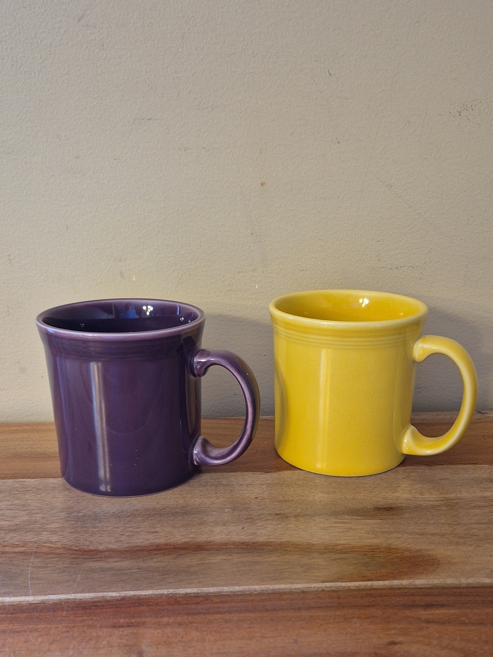 Fiestaware HLC Set of 2 Java Mugs - Sunflower & Mulberry